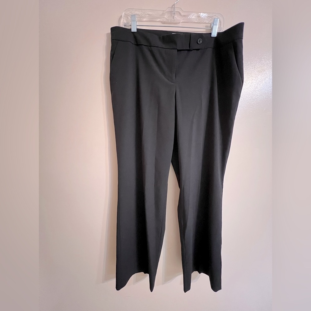 CALVIN KLEIN Black Stretch Dress Pant